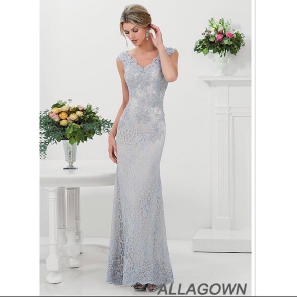 Light Blue Lace Dress - Picture 1 of 7